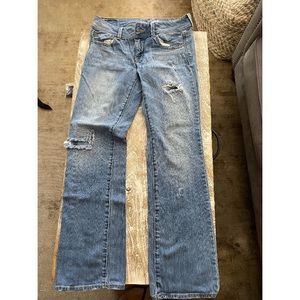AE Bootcut Ripped Jeans- Size 6